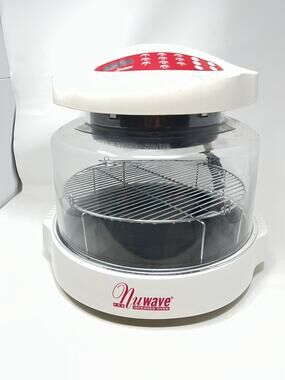 NuWave Pro Infrared Oven White/Red, Nu Wave 20331, Tested & Works
